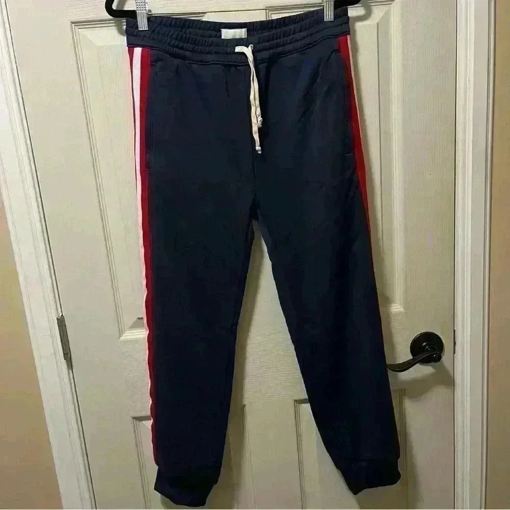 Mother Denim The Runner Stripe Jogger Pants Sz M